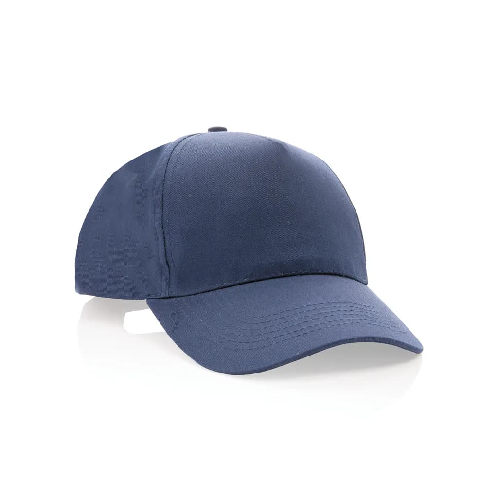 Impact 5 Panel Kappe aus 190gr rCotton mit AWARE™ Tracer - navy blau