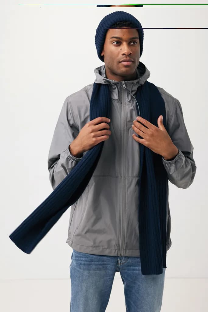 Impact AWARE™ Polylana® Strickschal 180x25cm - navy blau