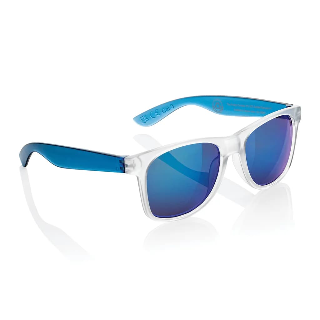 Gleam Sonnenbrille aus RCS rec. PC mit verspiegelten Gläsern - blau