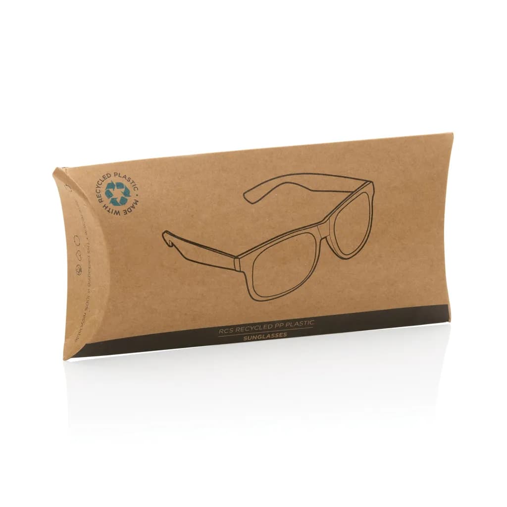 Sonnenbrille aus RCS recyceltem PP-Kunststoff - weiß