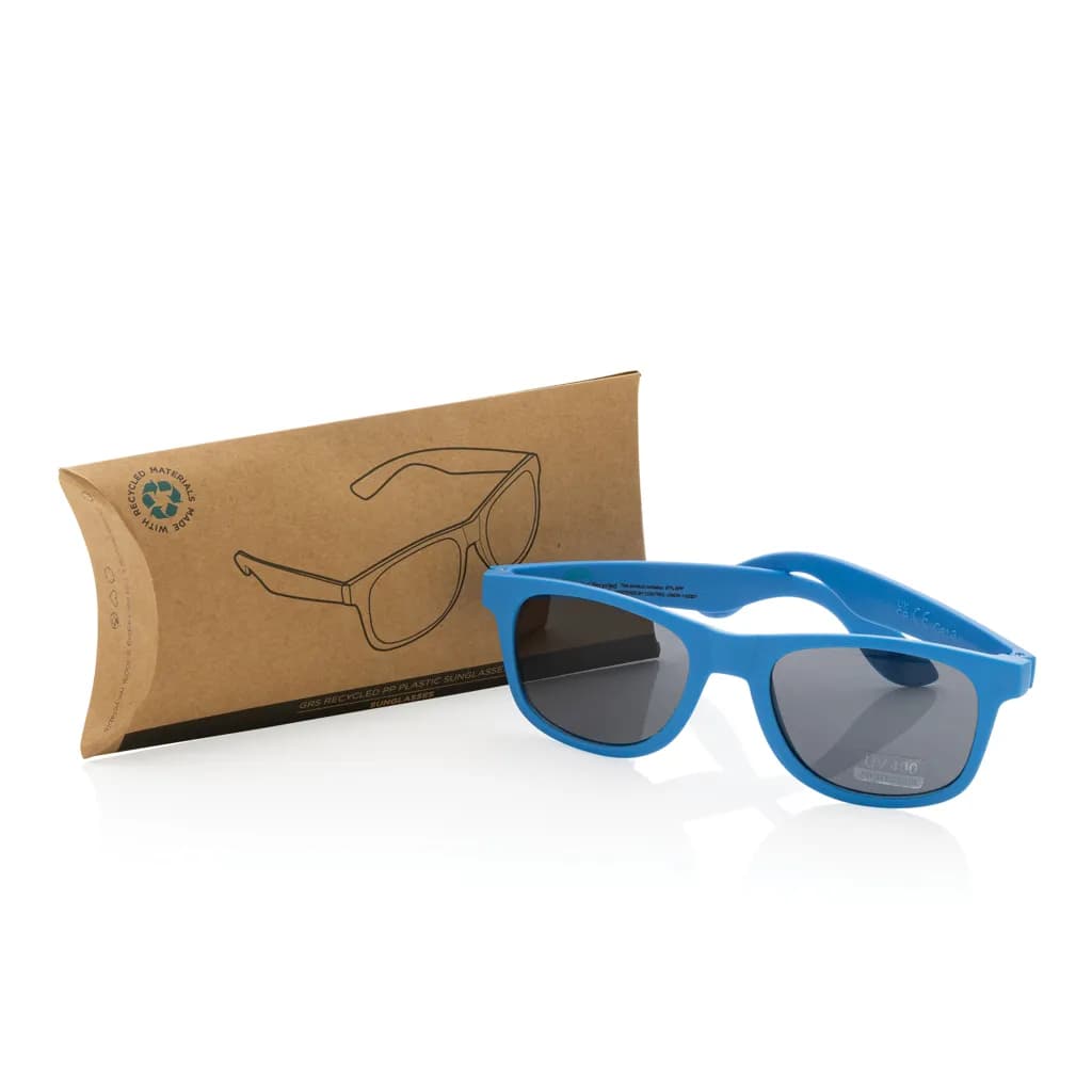 Sonnenbrille aus RCS recyceltem PP-Kunststoff - blau