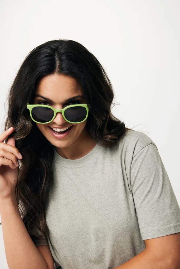 Weizenstroh Sonnenbrille - grün