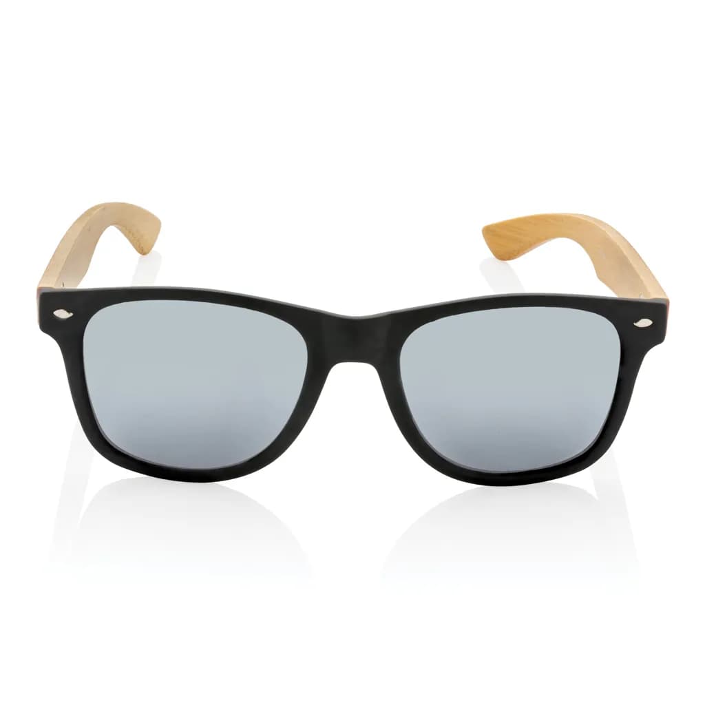 Sonnenbrille aus Bambus und RCS recyceltem Kunststoff - schwarz