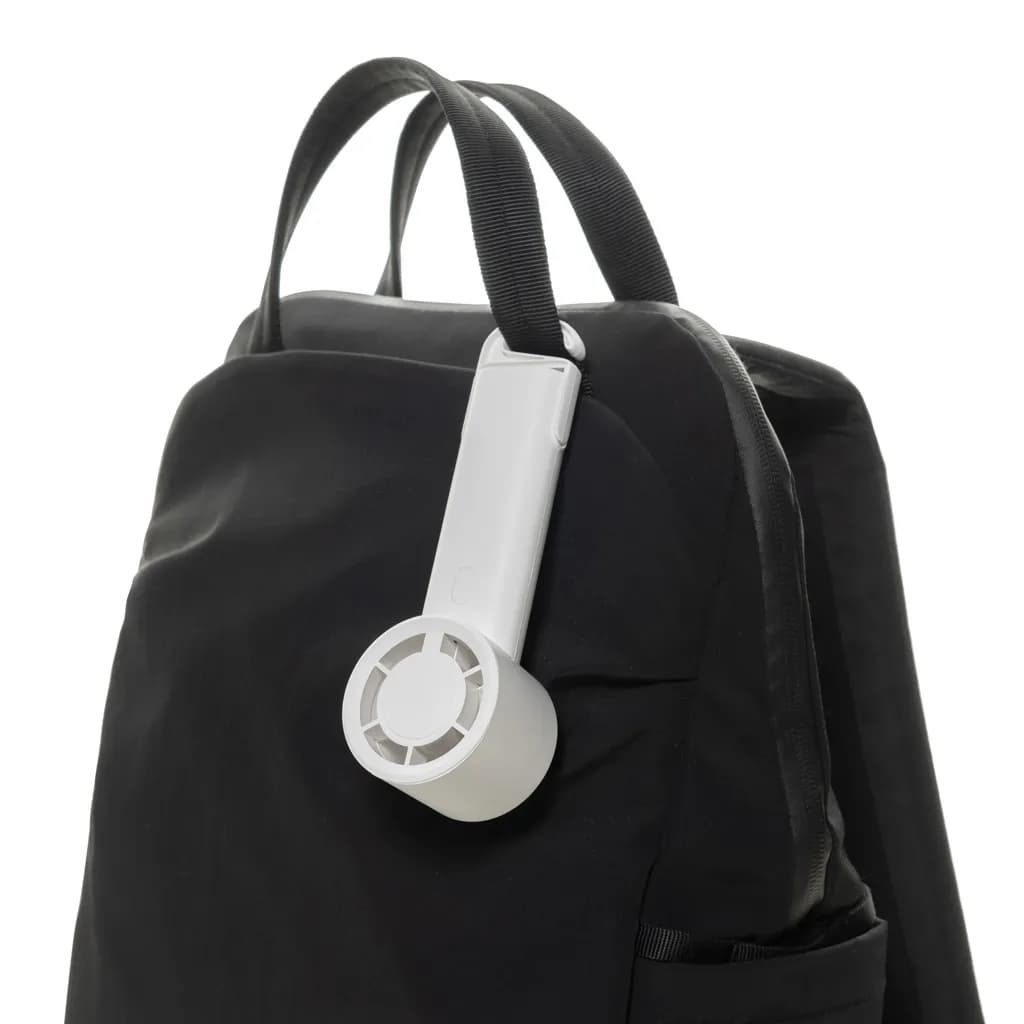 Twist wiederaufladbarer tragbarer Ventilator aus RCS rABS - weiß