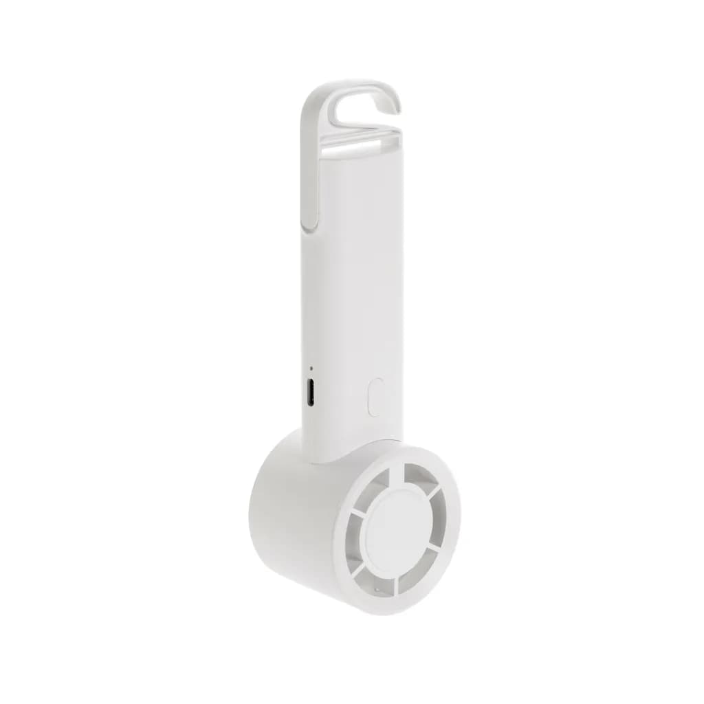 Twist wiederaufladbarer tragbarer Ventilator aus RCS rABS - weiß