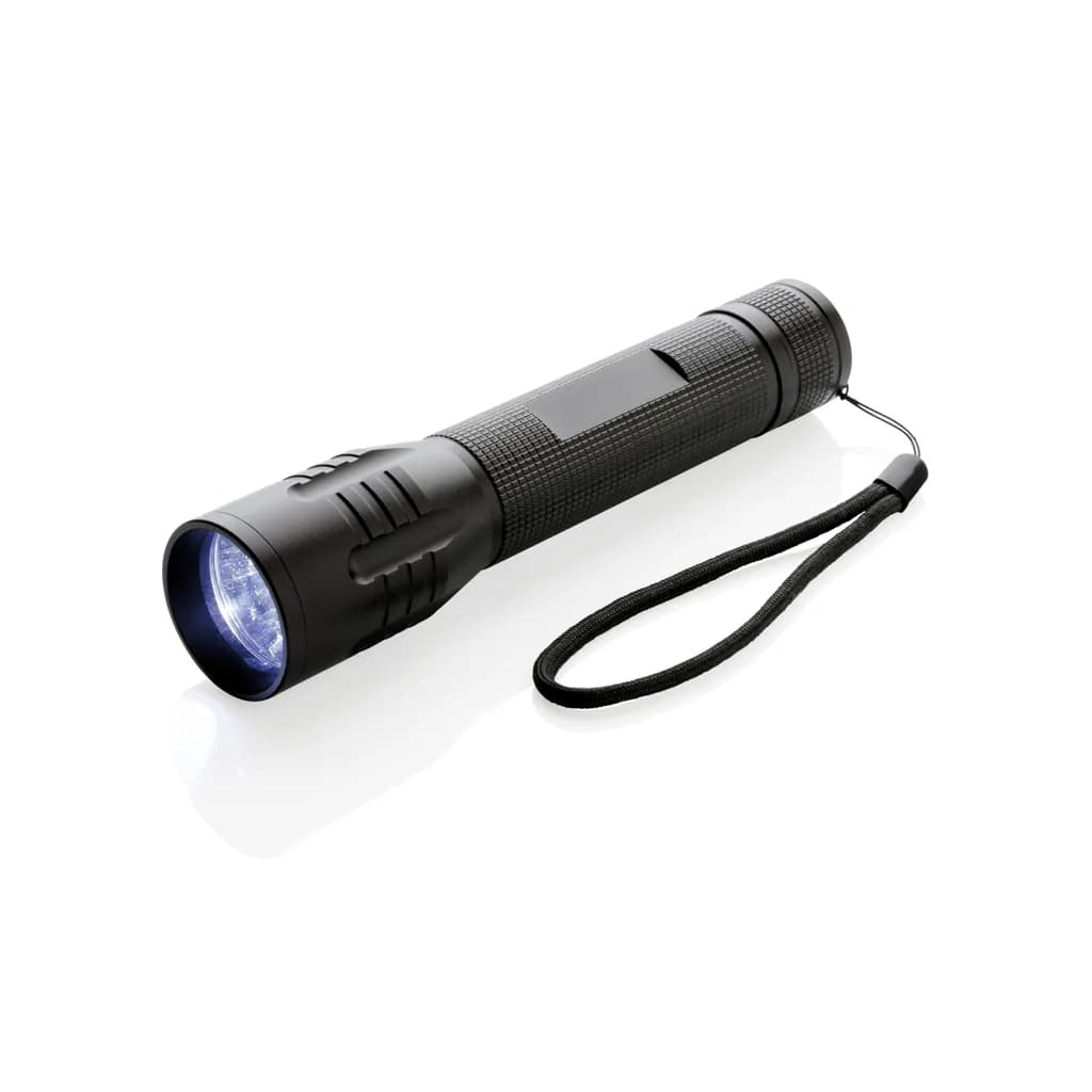 Große 3W Cree Taschenlampe - schwarz