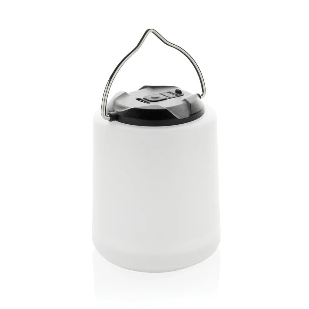 Limio tragbare wiederaufladbare Tischlampe aus RCS rec. ABS - weiß