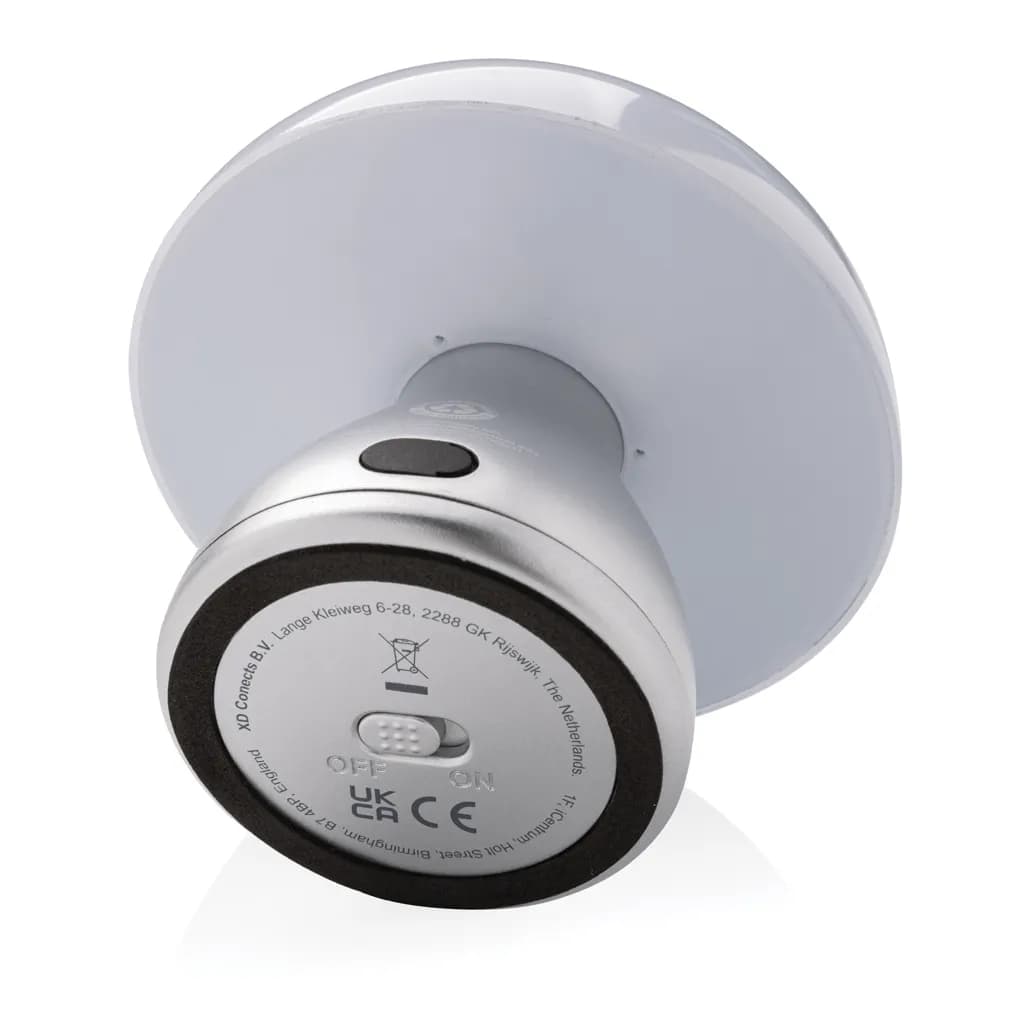 Luming wiederaufladbare USB-Tischlampe aus RCS Kunststoff - grau