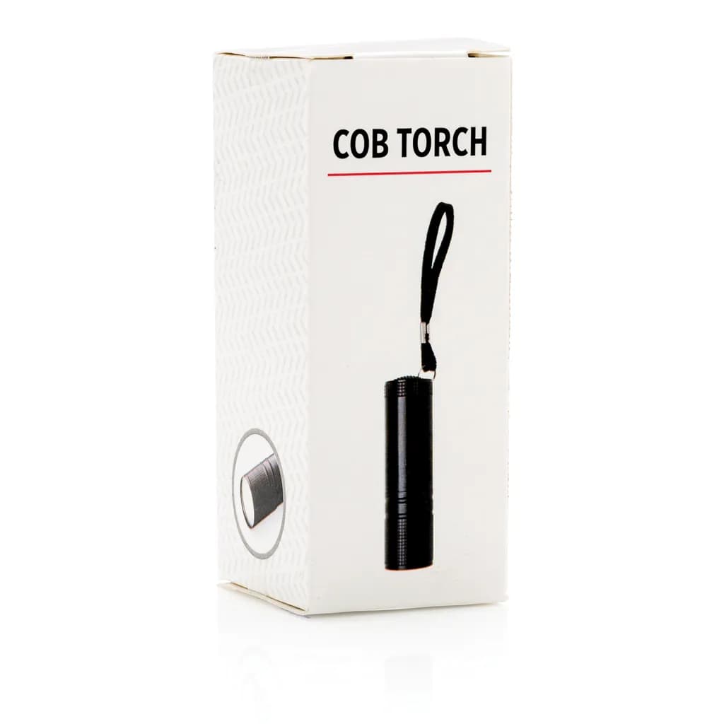COB Taschenlampe - schwarz