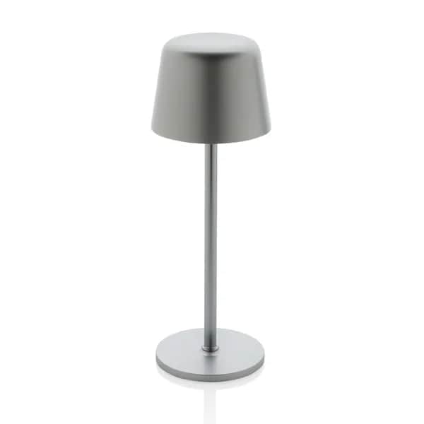 Zenic USB Tischleuchte aus RCS recyceltem Kunststoff - silber