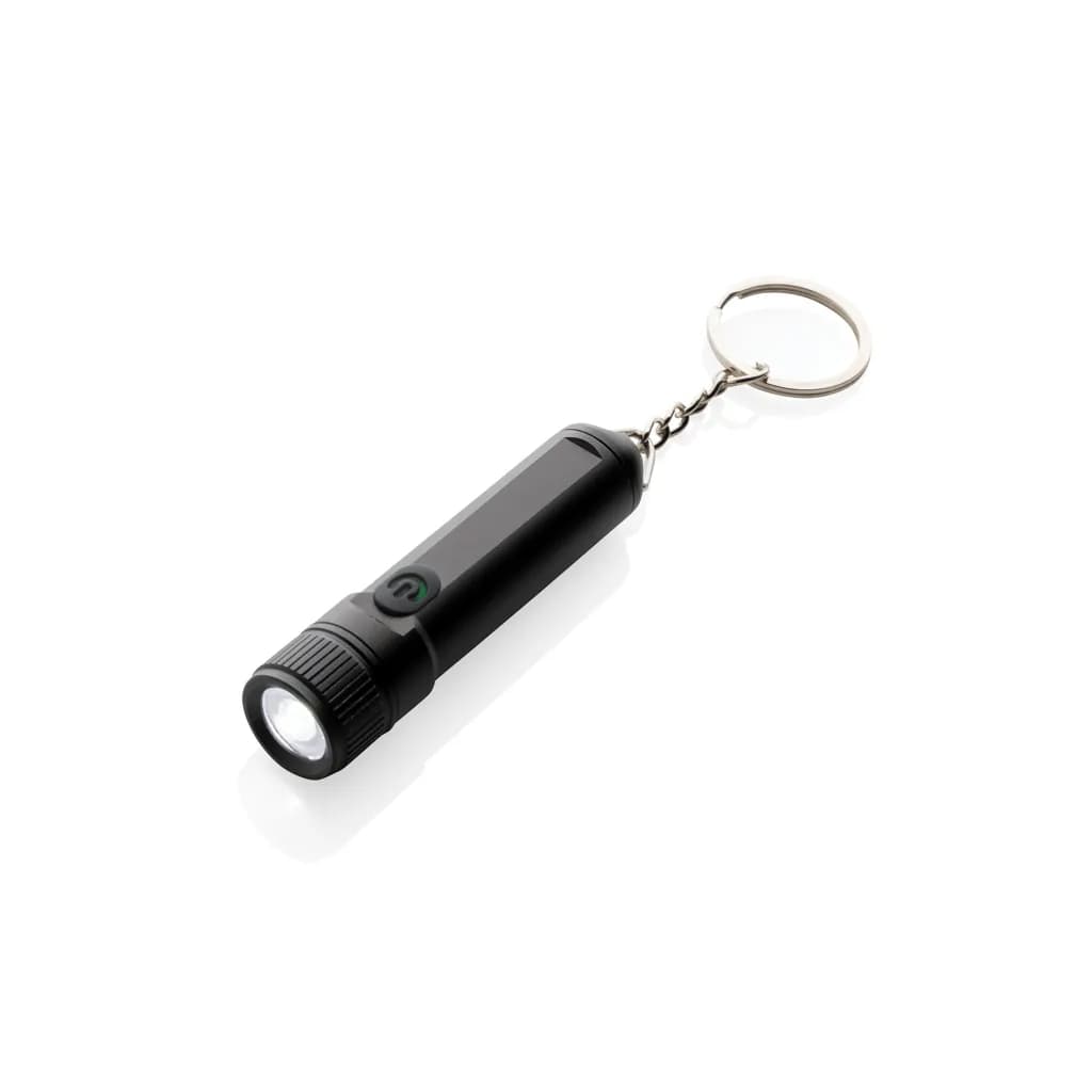 Gear X wiederaufladbare ultrahelle Key-Chain Taschenlampe - schwarz
