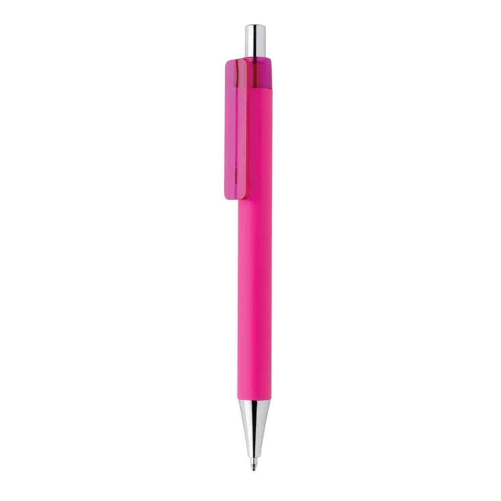 X8 Stift mit Smooth-Touch aus RCS recyceltem ABS - rosa