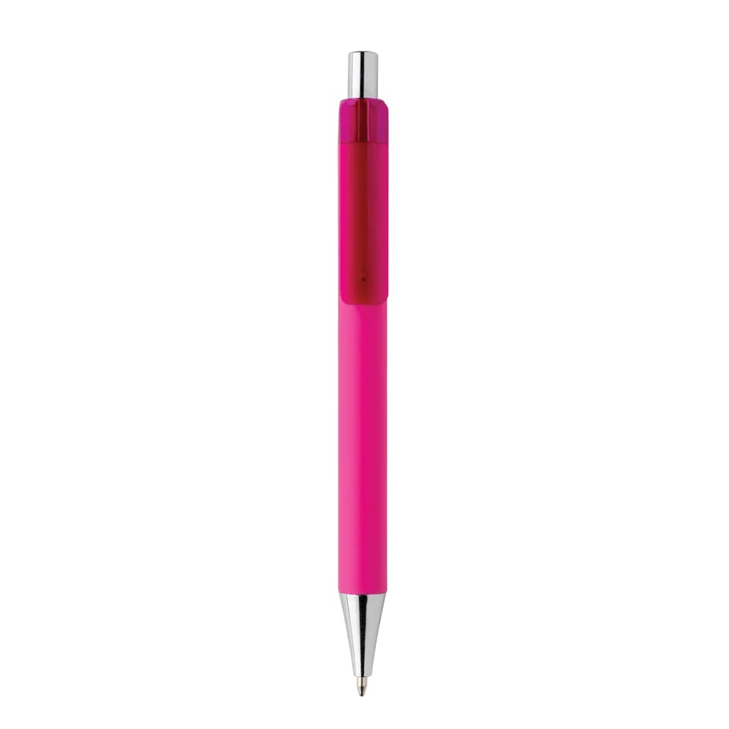 X8 Stift mit Smooth-Touch aus RCS recyceltem ABS - rosa