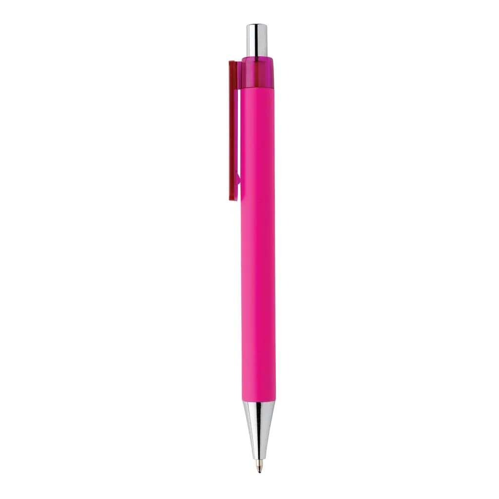 X8 Stift mit Smooth-Touch aus RCS recyceltem ABS - rosa