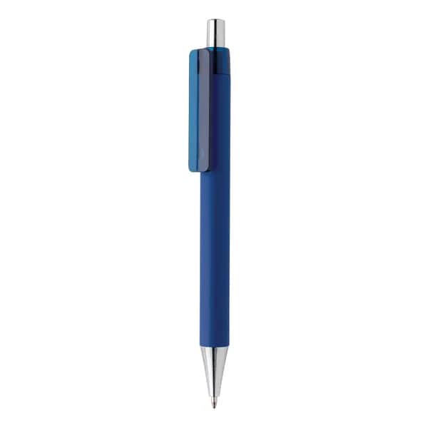 X8 Stift mit Smooth-Touch aus RCS recyceltem ABS - navy blau
