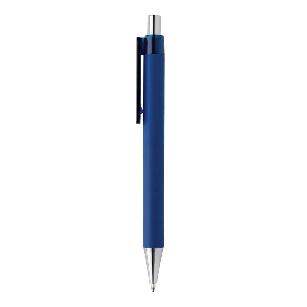 X8 Stift mit Smooth-Touch aus RCS recyceltem ABS - navy blau