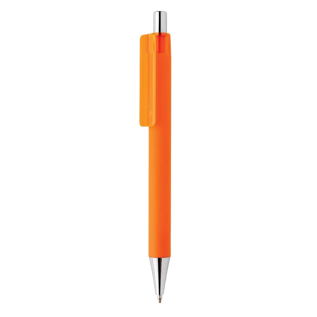 X8 Stift mit Smooth-Touch aus RCS recyceltem ABS - orange