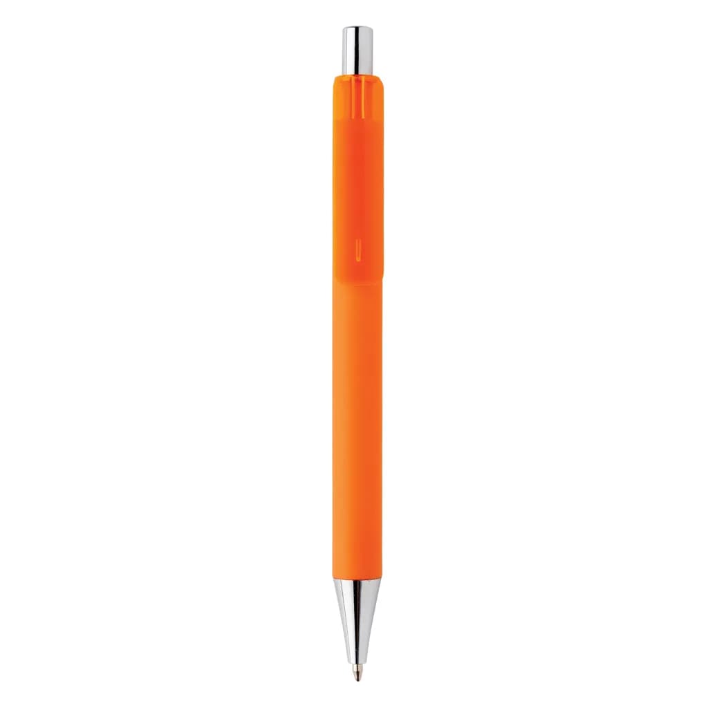 X8 Stift mit Smooth-Touch aus RCS recyceltem ABS - orange