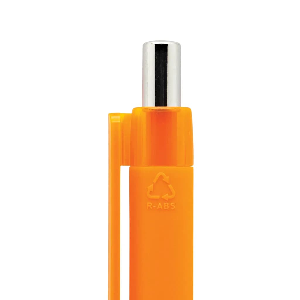 X8 Stift mit Smooth-Touch aus RCS recyceltem ABS - orange