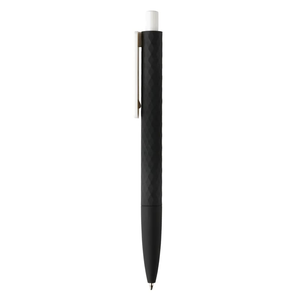 X3-Stift mit Smooth-Touch aus RCS recyceltem ABS - schwarz