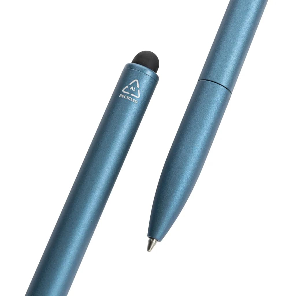 Kymi Stift mit Stylus aus RCS recyceltem Aluminum - Königsblau