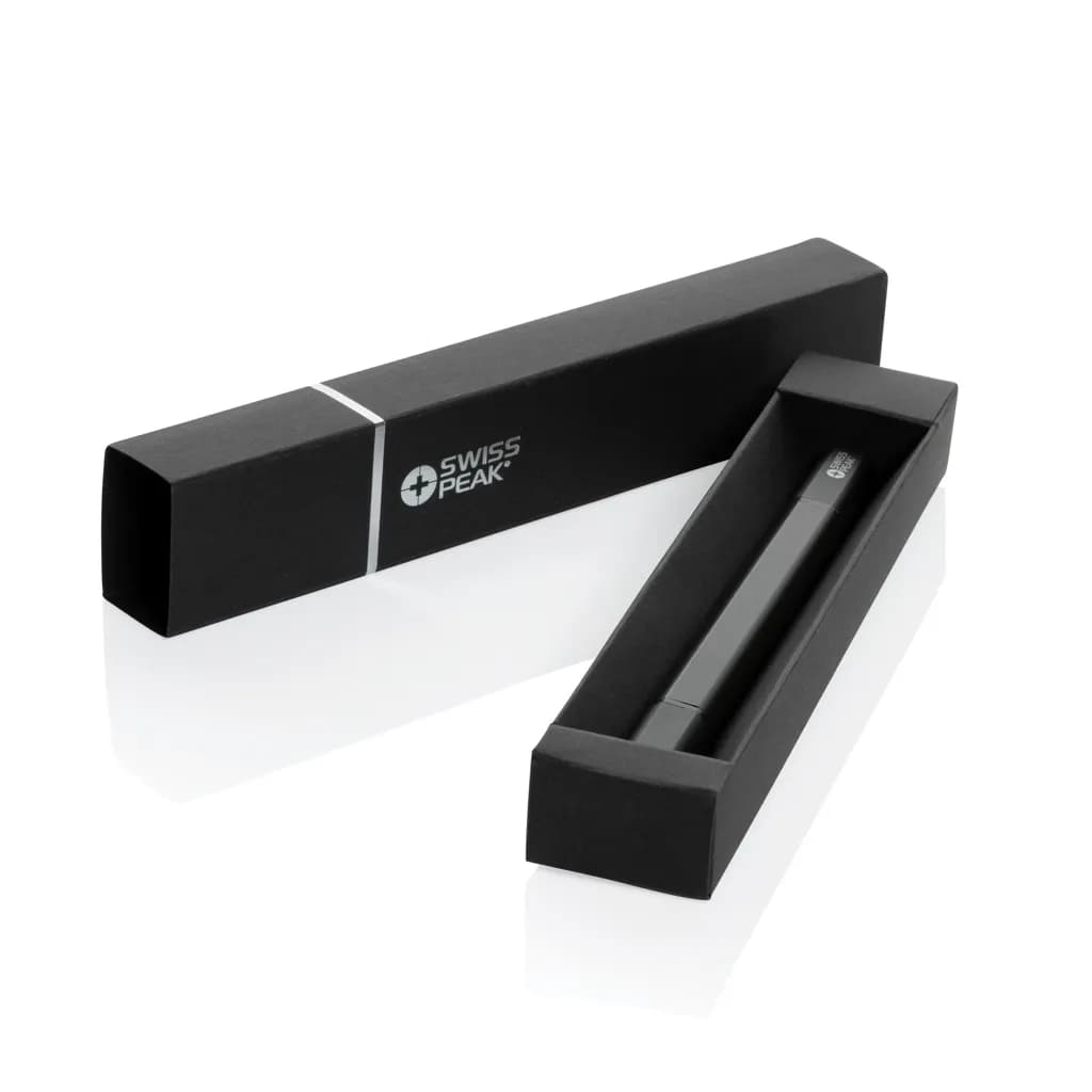 Swiss Peak Storm Dual-Tip-Pen aus RCS recyceltem Aluminum - schwarz