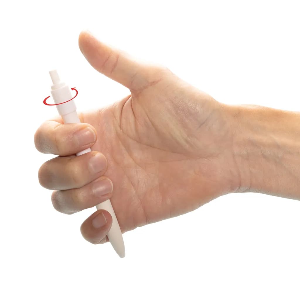 Quill-Anti-Stress-Stift aus GRS rec. rABS - weiß