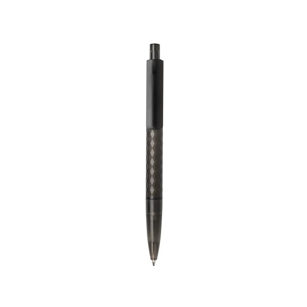 X3 Frosted-Pen aus GRS recyceltem PC - schwarz