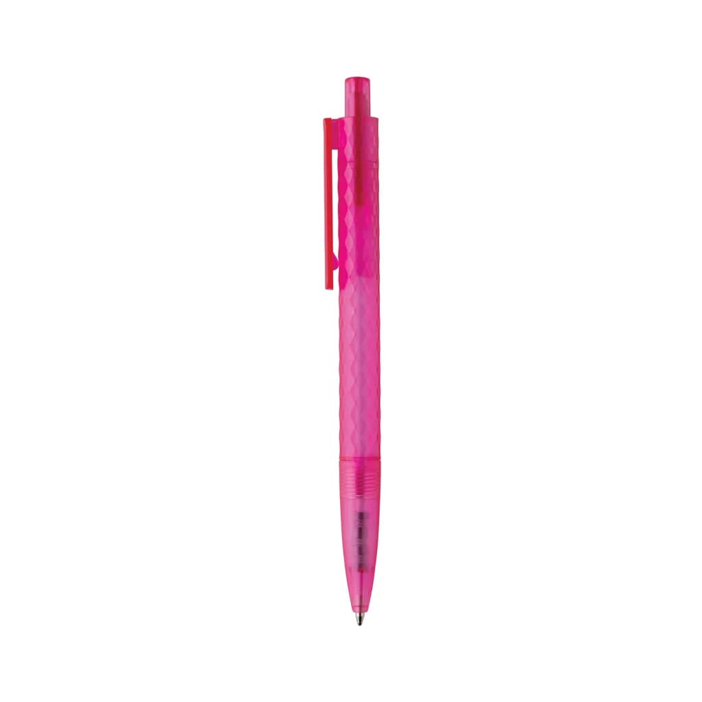 X3 Frosted-Pen aus GRS recyceltem PC - rosa
