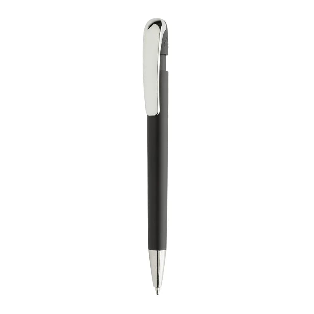 Glide GRS-zertifizierter rABS Stift mit Metallclip - schwarz