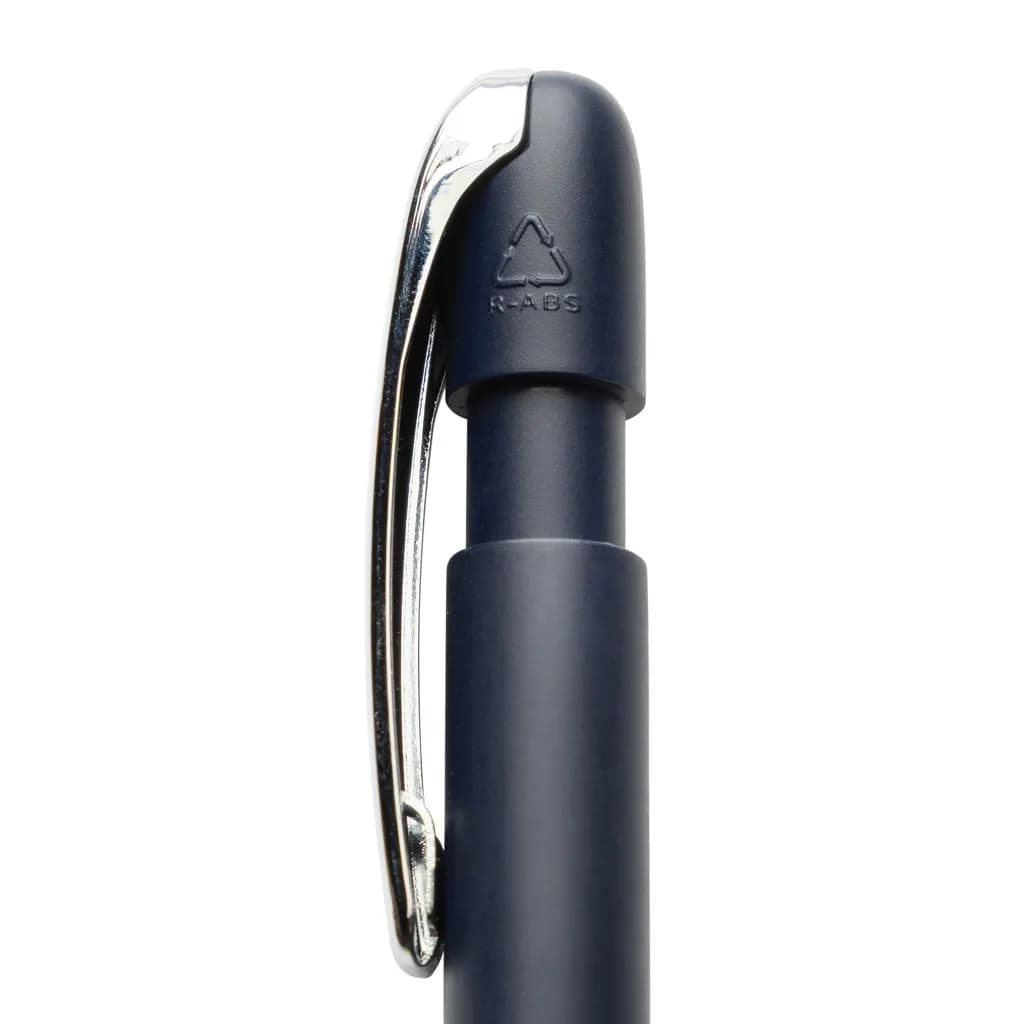 Glide GRS-zertifizierter rABS Stift mit Metallclip - navy blau