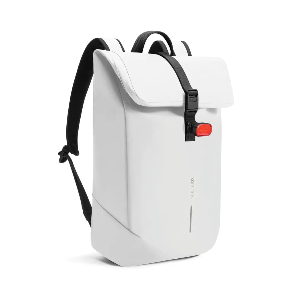 Urban wasserabweisender Flap-Top Rucksack - off white