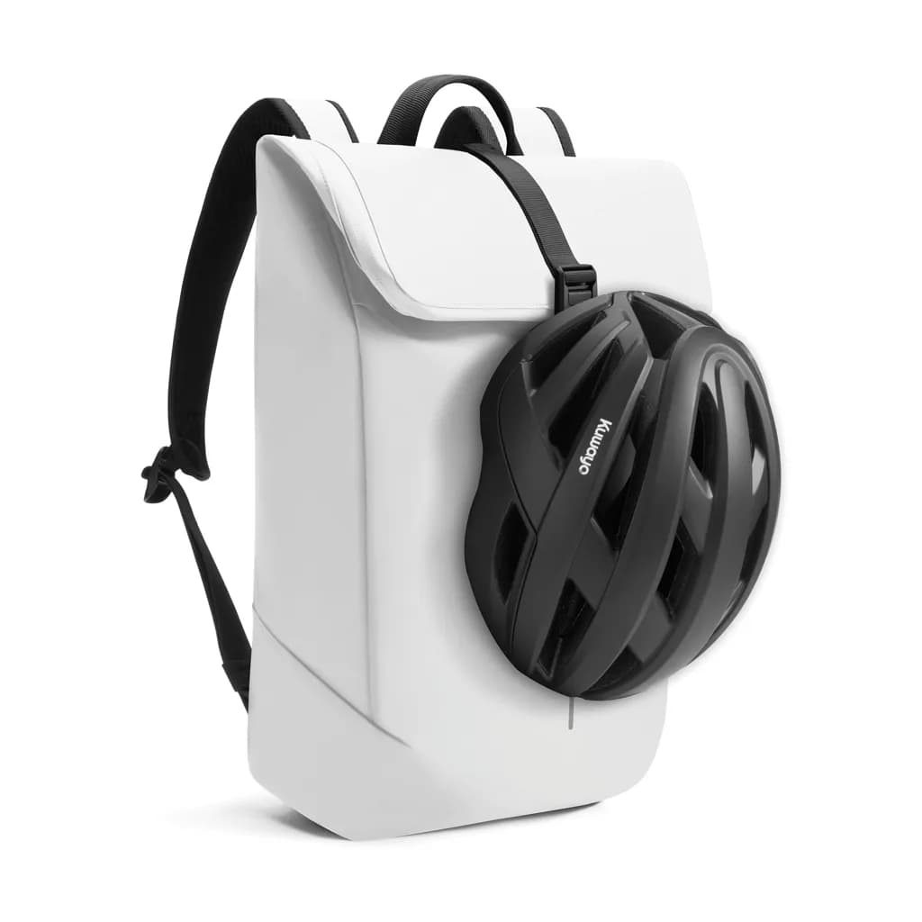 Urban wasserabweisender Flap-Top Rucksack - off white