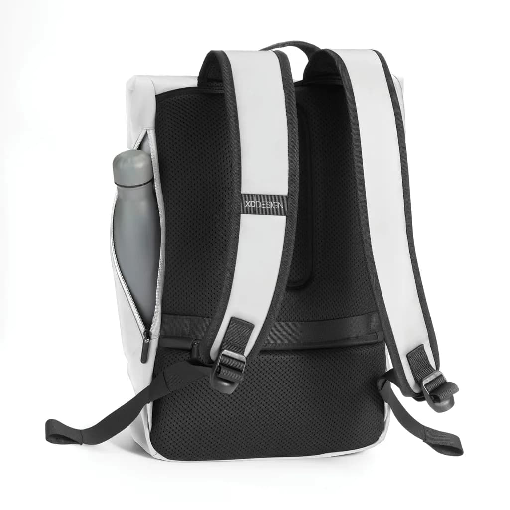 Urban wasserabweisender Flap-Top Rucksack - off white