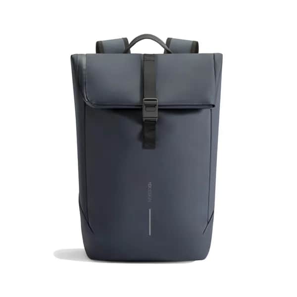 Urban wasserabweisender Flap-Top Rucksack - navy blau