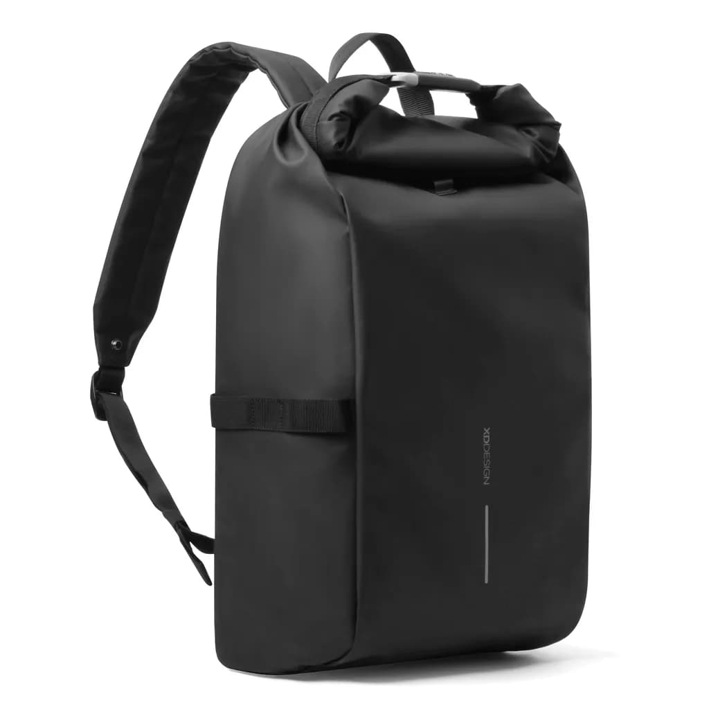 Urban wasserabweisender Fahrrad-Rucksack - schwarz