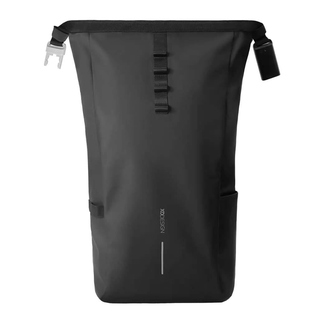 Urban wasserabweisender Fahrrad-Rucksack - schwarz