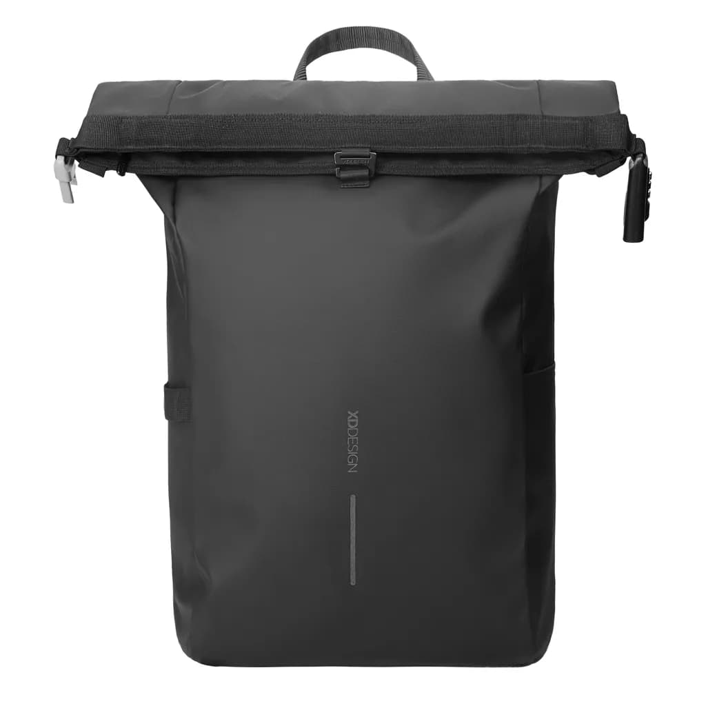 Urban wasserabweisender Fahrrad-Rucksack - schwarz
