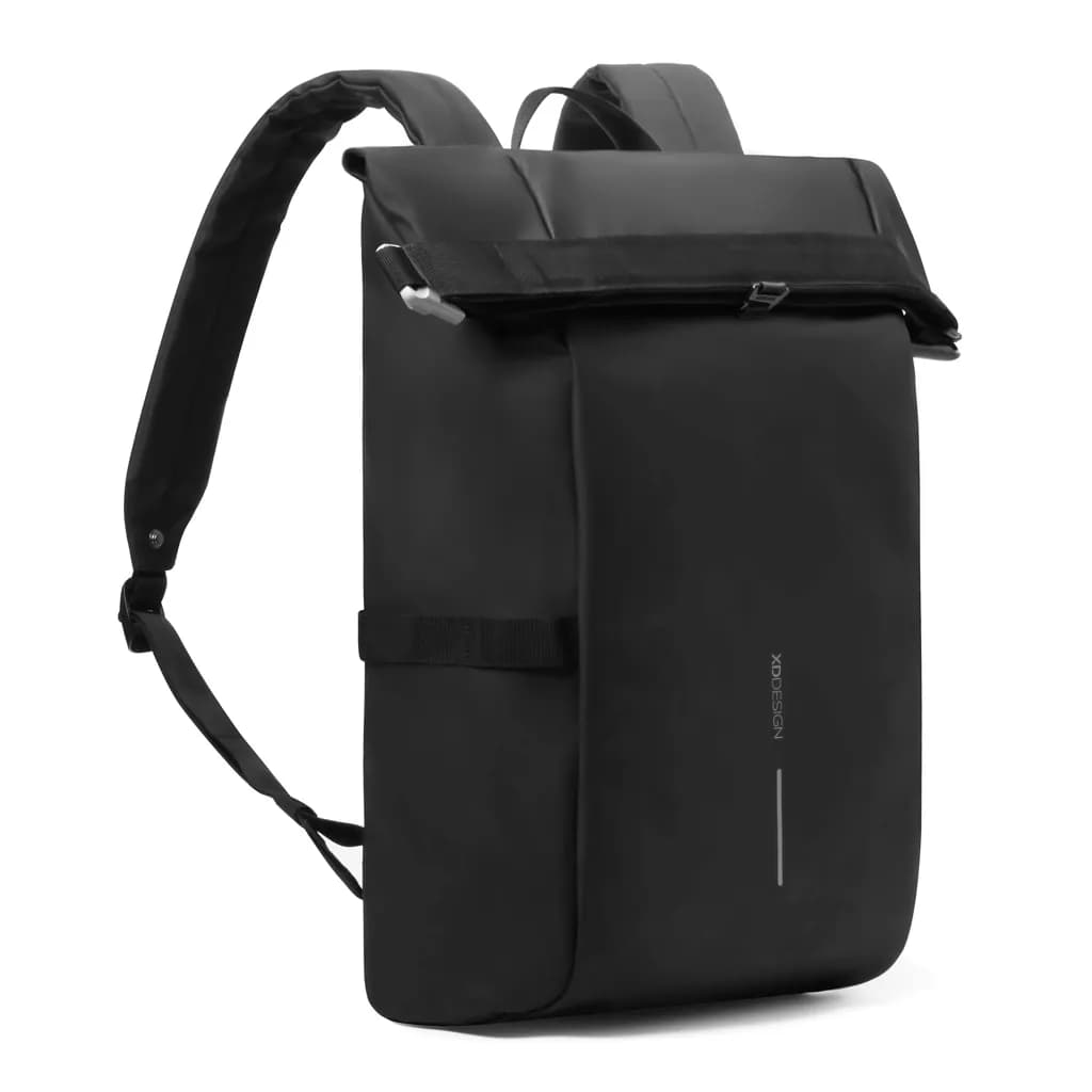 Urban wasserabweisender Fahrrad-Rucksack - schwarz