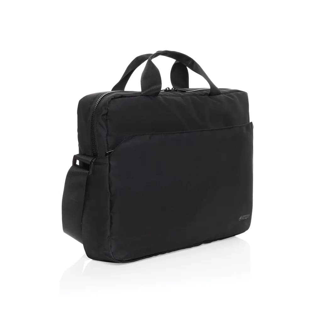 Swiss Peak Aware™ RPET Essential 15.6 Laptop Tasche - schwarz