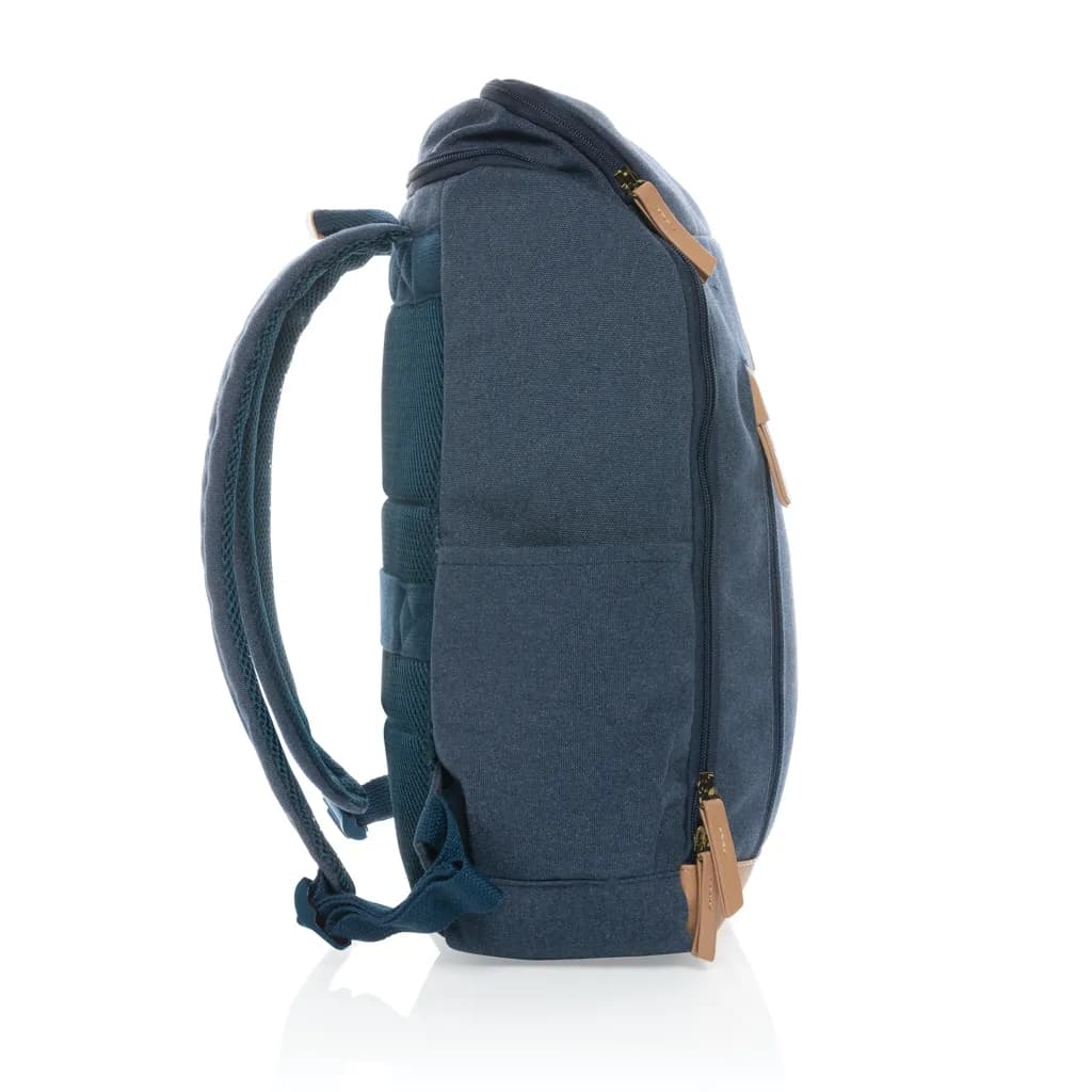Impact AWARE™ 16 oz. r recyceltem canvas 15 Laptop-Rucksack - blau