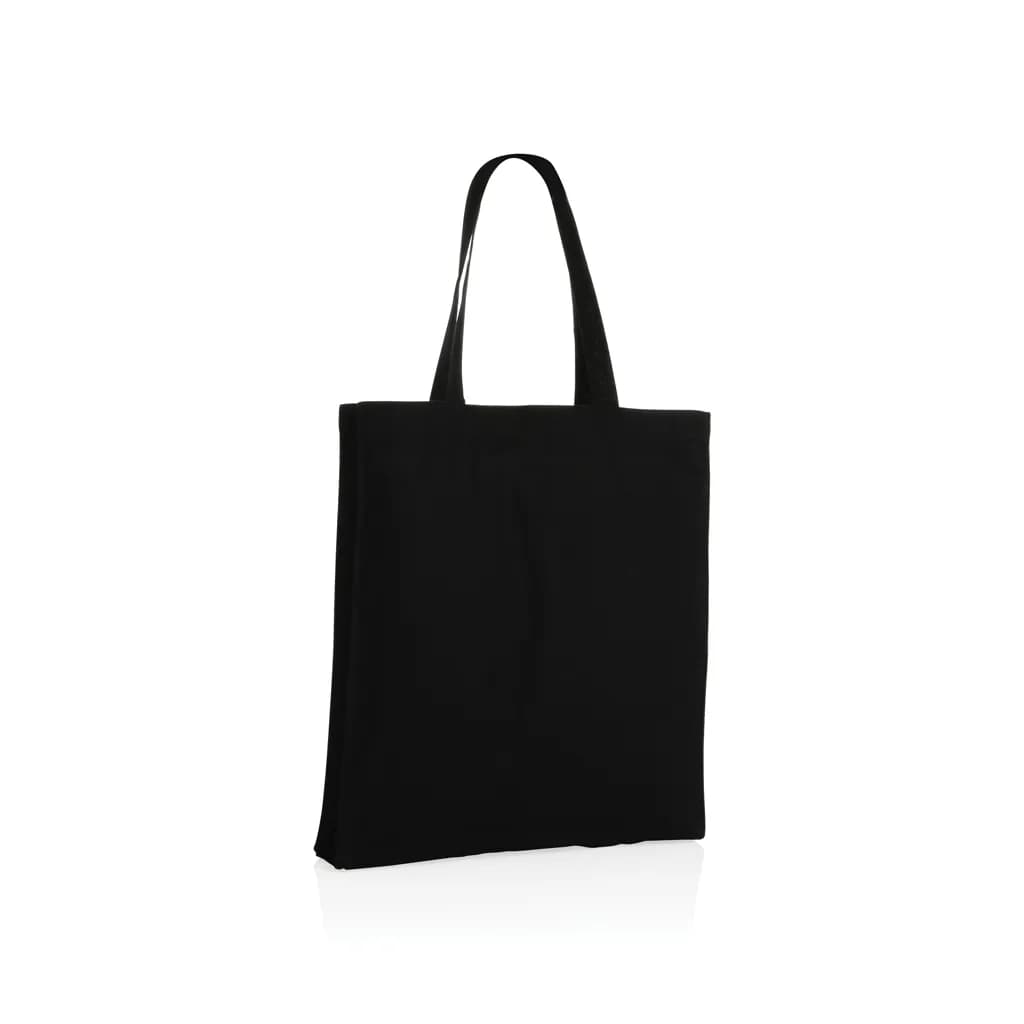 Impact AWARE™ recycelte Baumwolltasche 145gr mit Boden - schwarz