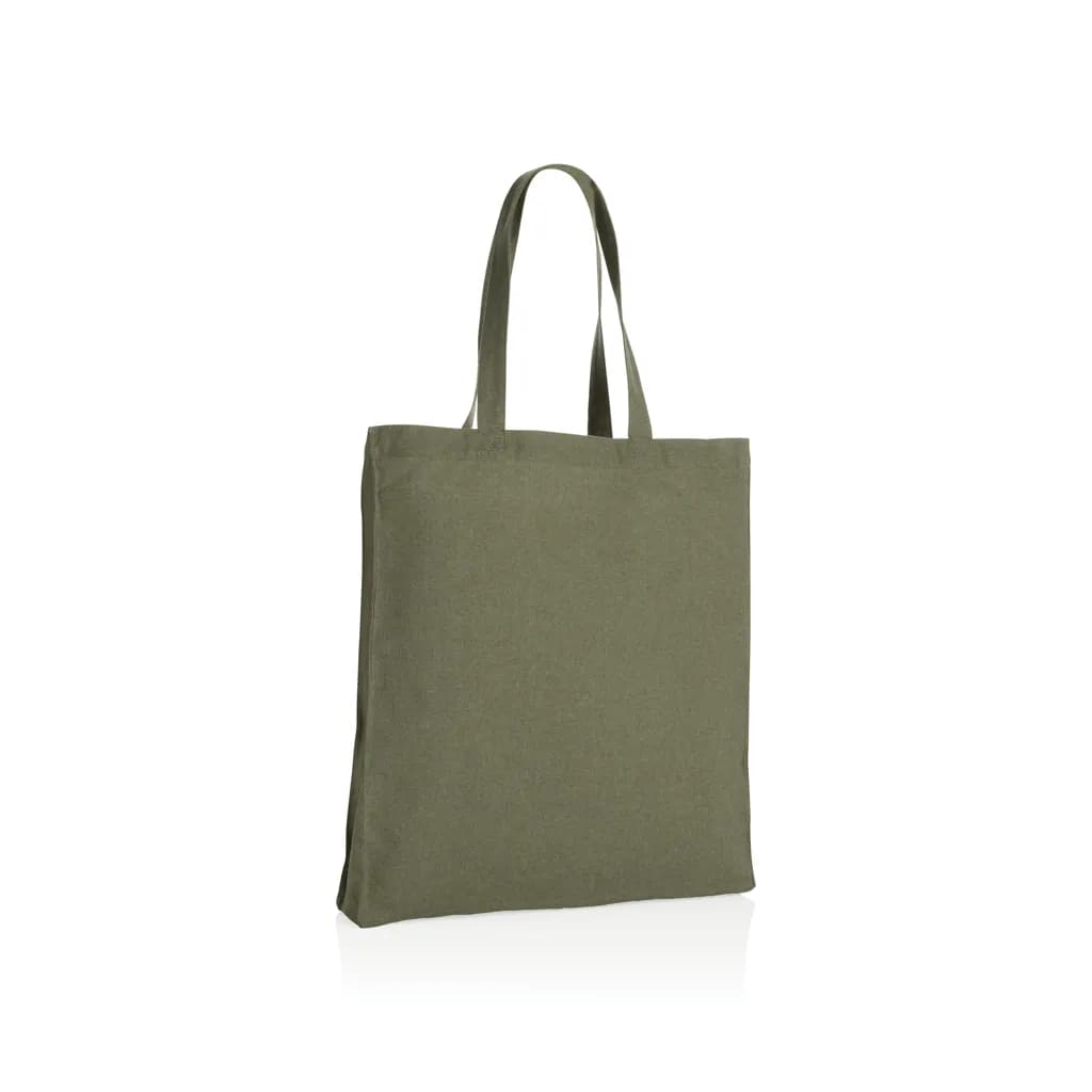 Impact AWARE™ recycelte Baumwolltasche 145gr mit Boden - grün