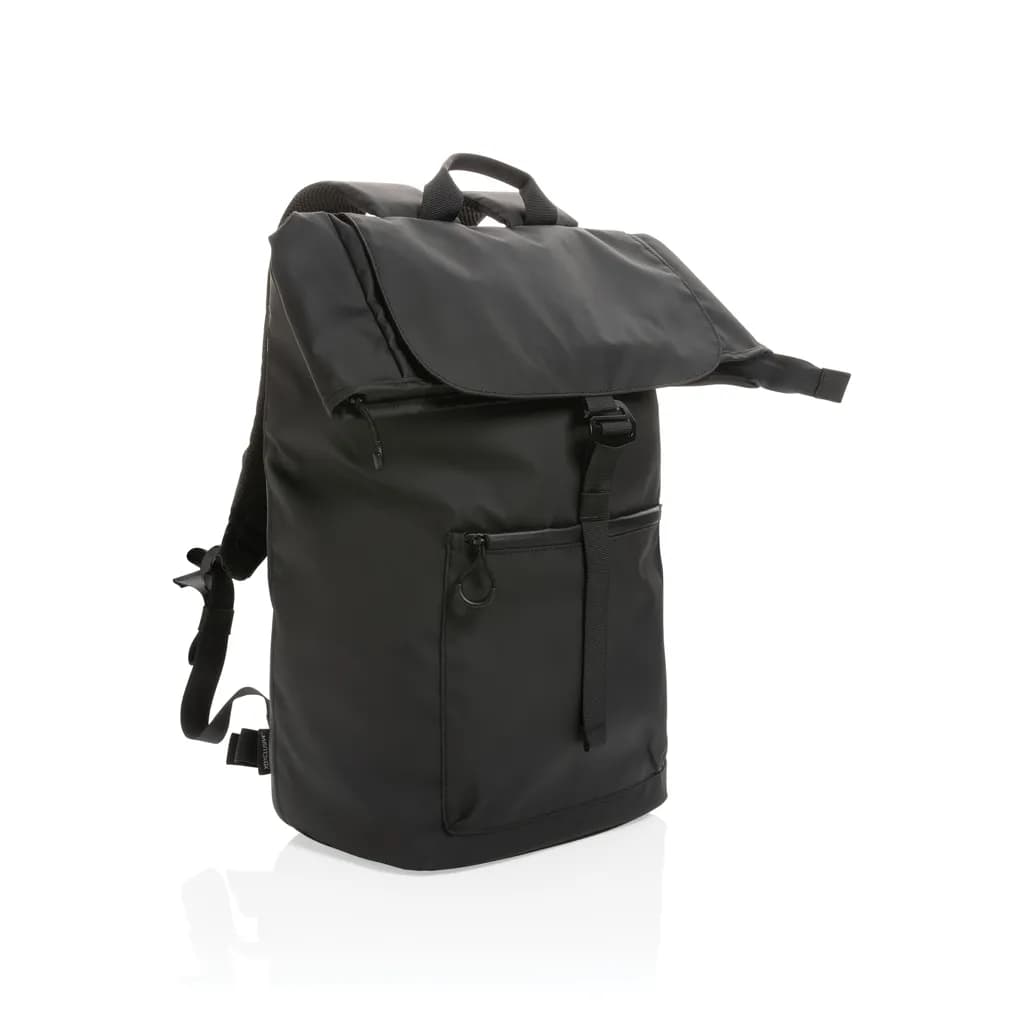 Impact AWARE™ RPET wasserabweisender 15.6 Laptop-Rucksack - schwarz