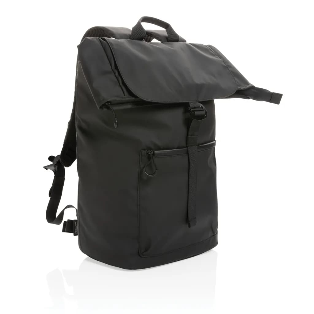 Impact AWARE™ RPET wasserabweisender 15.6 Laptop-Rucksack - schwarz