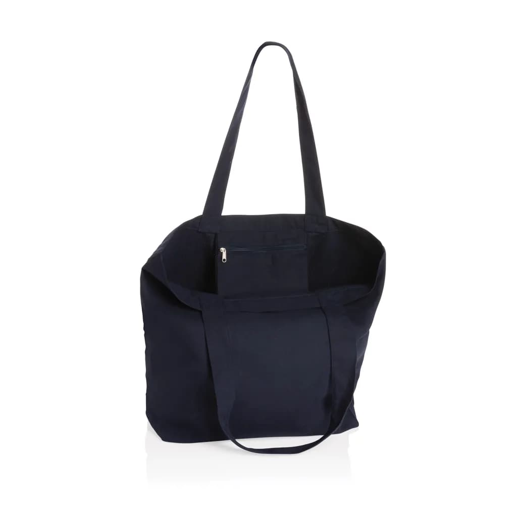 Impact Aware™ 240g/m² rcCanvas Shopper + Tasche, ungefärbt - navy blau