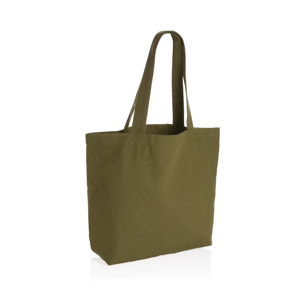 Impact Aware™ 240g/m² rcCanvas Shopper + Tasche, ungefärbt - grün
