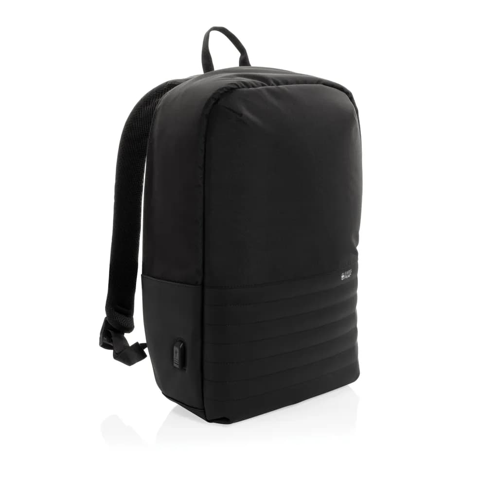 Swiss Peak AWARE™ Anti-Theft-RFID 15.6-Laptop-Rucksack - schwarz