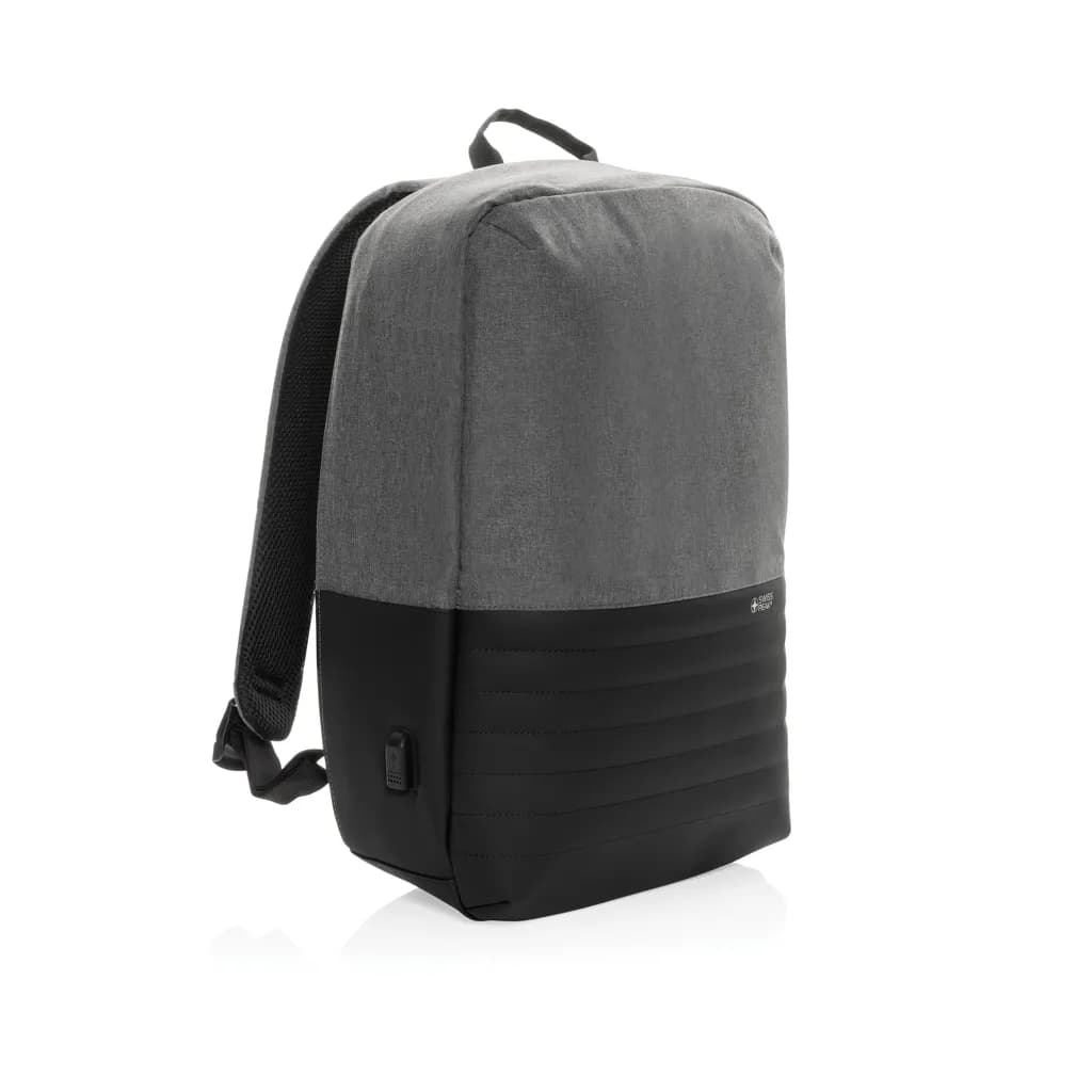 Swiss Peak AWARE™ Anti-Theft-RFID 15.6-Laptop-Rucksack - grau