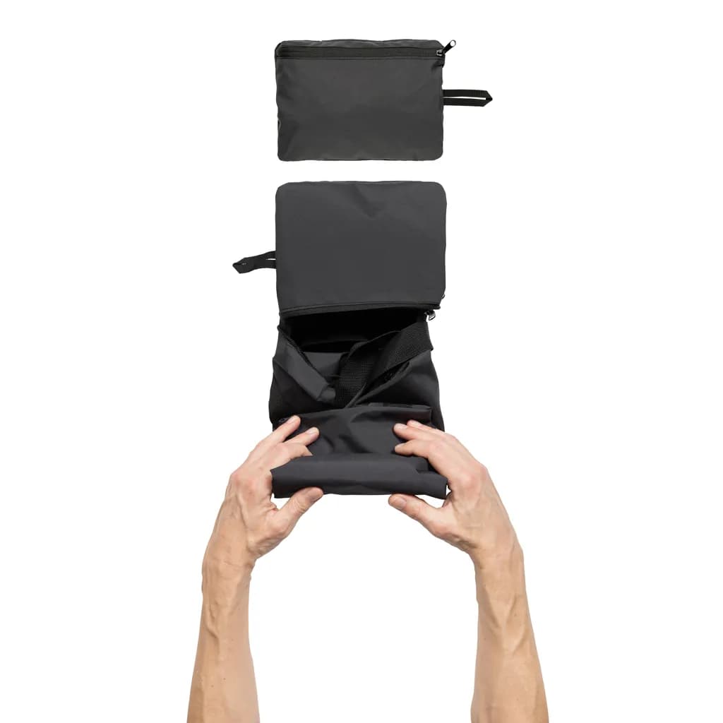 Dillon AWARE™ RPET faltbare Sporttasche - schwarz